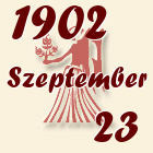 Szűz, 1902. Szeptember 23