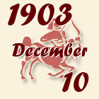 Nyilas, 1903. December 10