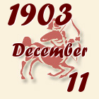 Nyilas, 1903. December 11