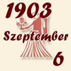 Szűz, 1903. Szeptember 6