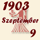 Szűz, 1903. Szeptember 9