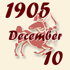 Nyilas, 1905. December 10