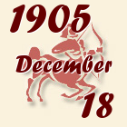 Nyilas, 1905. December 18