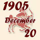 Nyilas, 1905. December 20