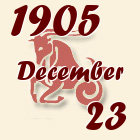 Bak, 1905. December 23