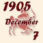 Nyilas, 1905. December 7