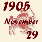 Nyilas, 1905. November 29