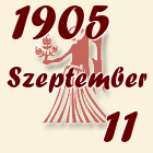 Szűz, 1905. Szeptember 11