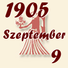 Szűz, 1905. Szeptember 9