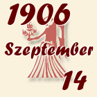 Szűz, 1906. Szeptember 14
