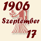 Szűz, 1906. Szeptember 17