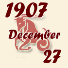 Bak, 1907. December 27