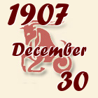 Bak, 1907. December 30