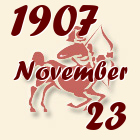 Nyilas, 1907. November 23