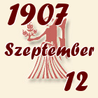 Szűz, 1907. Szeptember 12