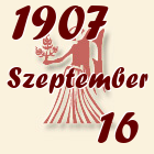Szűz, 1907. Szeptember 16
