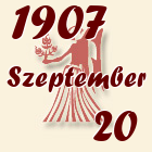 Szűz, 1907. Szeptember 20