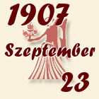 Szűz, 1907. Szeptember 23