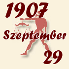 Mérleg, 1907. Szeptember 29