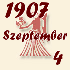 Szűz, 1907. Szeptember 4