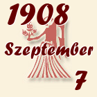 Szűz, 1908. Szeptember 7