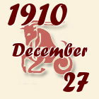 Bak, 1910. December 27