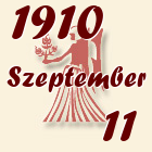 Szűz, 1910. Szeptember 11