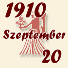 Szűz, 1910. Szeptember 20