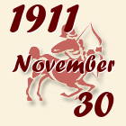 Nyilas, 1911. November 30