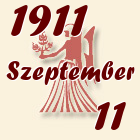 Szűz, 1911. Szeptember 11
