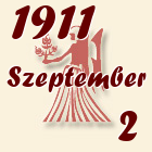 Szűz, 1911. Szeptember 2