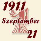 Szűz, 1911. Szeptember 21