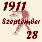 Mérleg, 1911. Szeptember 28