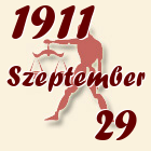 Mérleg, 1911. Szeptember 29