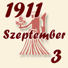 Szűz, 1911. Szeptember 3