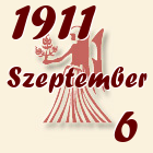 Szűz, 1911. Szeptember 6