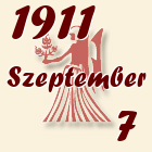 Szűz, 1911. Szeptember 7