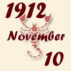 Skorpió, 1912. November 10