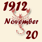 Skorpió, 1912. November 20