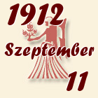 Szűz, 1912. Szeptember 11