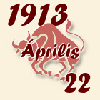Bika, 1913. Április 22