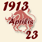 Bika, 1913. Április 23