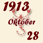 Skorpió, 1913. Október 28