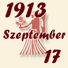 Szűz, 1913. Szeptember 17