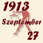 Mérleg, 1913. Szeptember 27