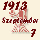 Szűz, 1913. Szeptember 7