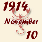 Skorpió, 1914. November 10