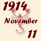 Skorpió, 1914. November 11