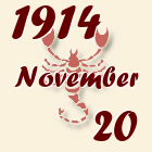 Skorpió, 1914. November 20