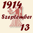 Szűz, 1914. Szeptember 13